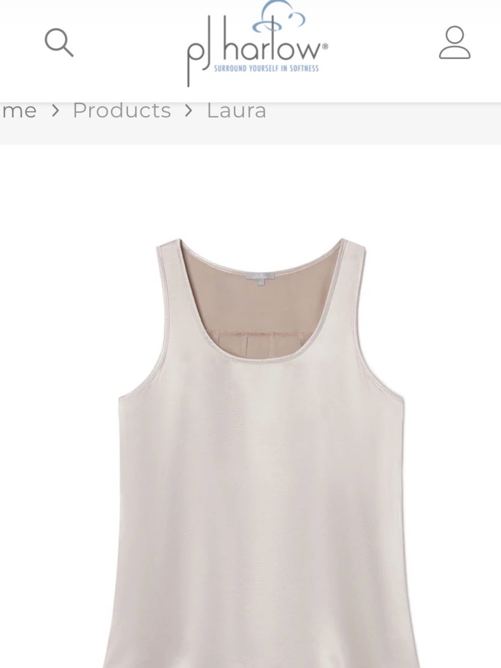 Harlow Women’s Scoop Neck Camisole — Cream